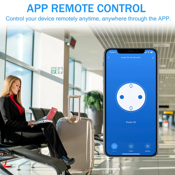 Skanto | Smart WiFi Plugg med Energiovervåking – PowerLink (1+1 GRATIS)