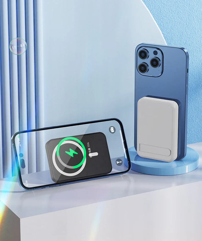 Skanto | Magnetisk Trådløs Power Bank med Stativ