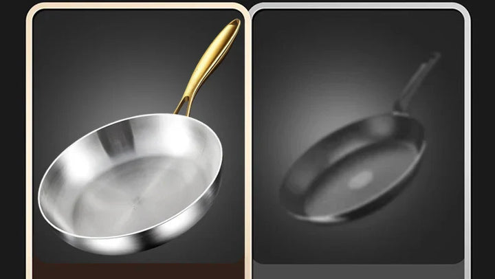 ChefSteel – Profesjonell Rustfritt Stål Stekepanne for Gass & Induksjon | Skanto