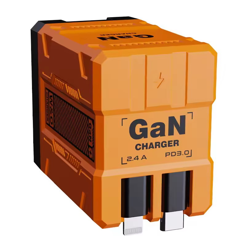 Skanto | Superrask GaN mobil lader med dobbelt USB-port