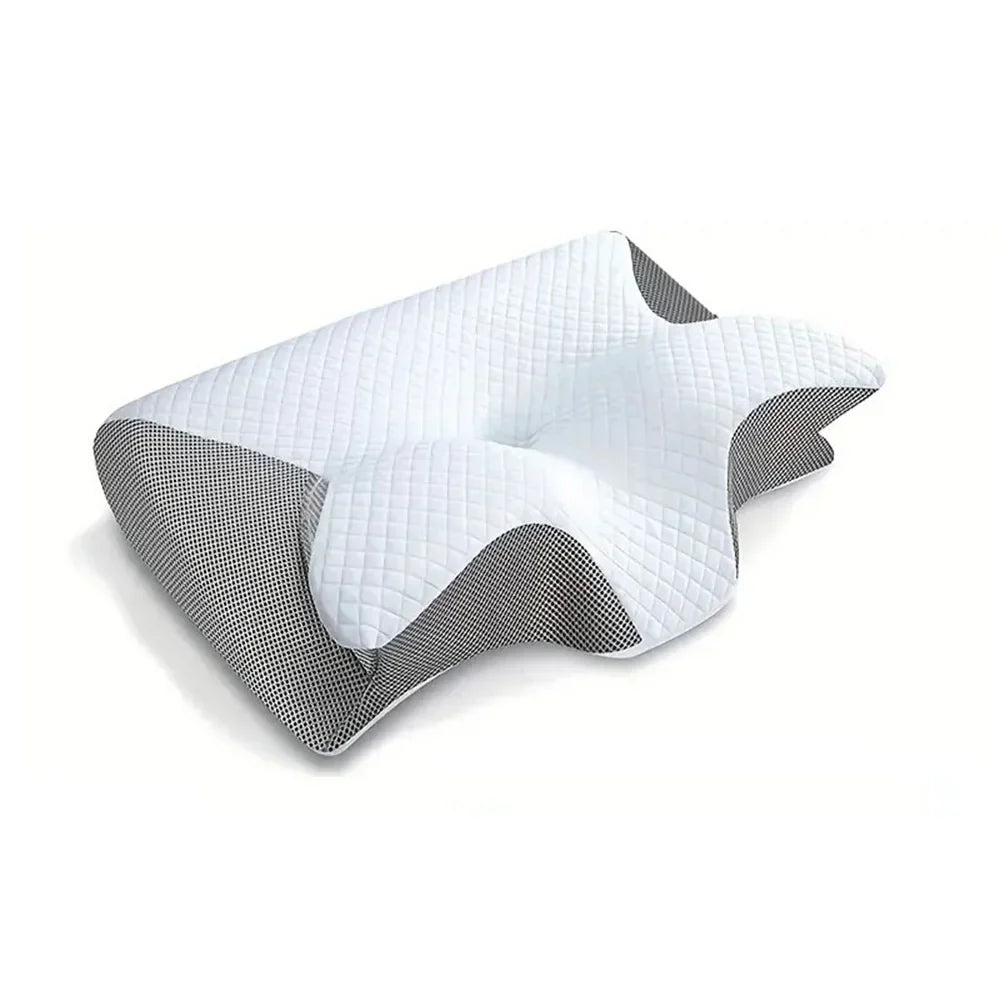 Skanto | Minne Skum Cervical Pute | Ergonomisk 2-i-1 Design for Nakke Smerte Lindring & Behagelig Søvn