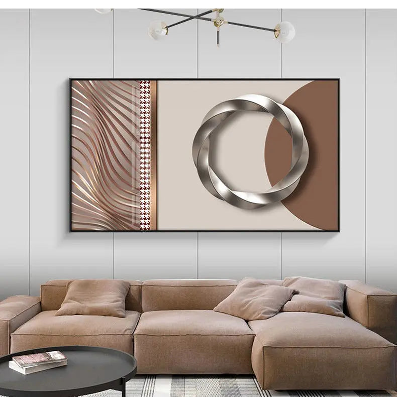 Moderne Estetikk Abstrakt Sol & Måne Veggkunsts Fine Art Lerretsutskrifter Bilder For Luksus Loft Stue Spisestue Livsstil Kunst Dekor | Skanto