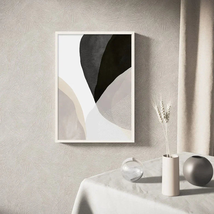 Svart Hvit Grå Minimalistisk Abstrakt Veggkunst Fine Art Lerretsbilder Nøytrale Farger Bilder For Stue Soverom Hjemmekontor Dekor | Skanto