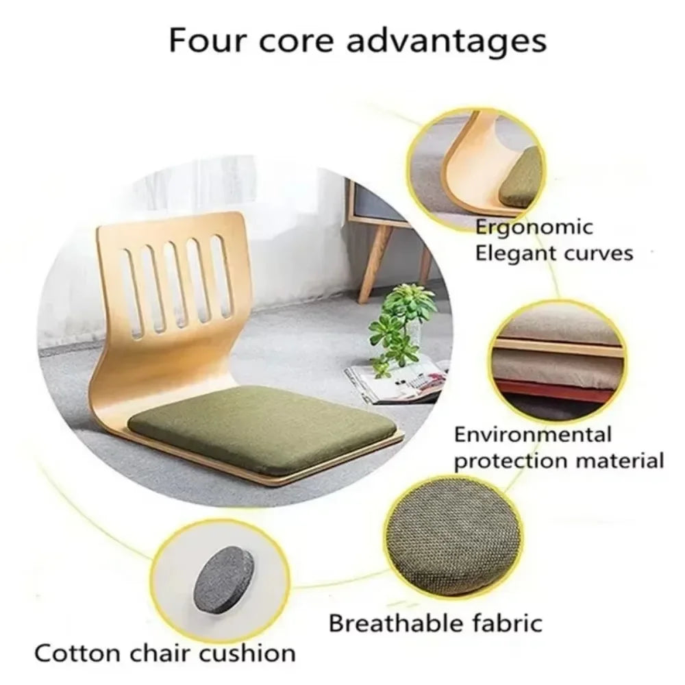 Skanto | Justerbar japansk tatami avslapningsstol uten ben