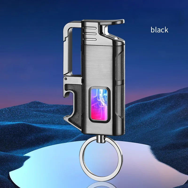 Moderne Vindresistente Metall Flaskeåpner Nøkkelring Lighter | Skanto