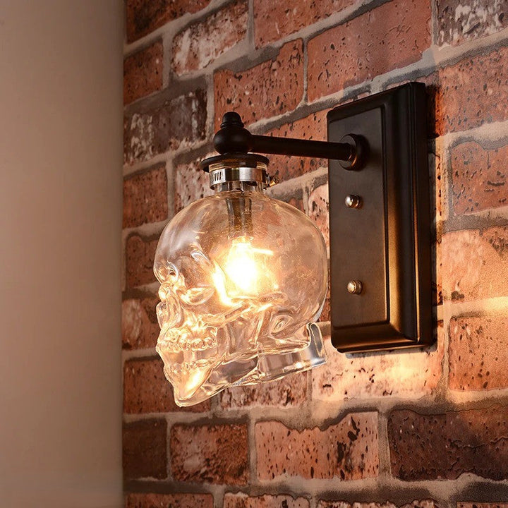 Skanto | Gotisk Hodeskalle Flaske Retro Vegglampe