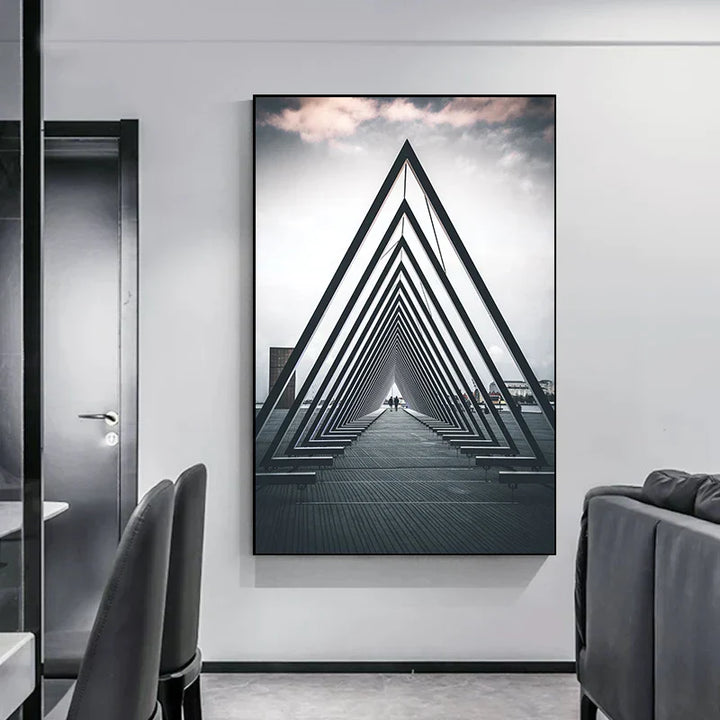 Minimalist Abstrakt Arkitektonisk Veggkunst Fin Kunst Lærtrykk Plakater Bilder For Moderne Leilighet Stue Hjemme Kontor Dekor | Skanto