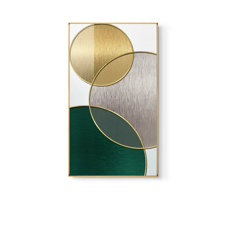 Moderne Abstrakt Geometriske Sirkler Veggkunst Fine Art Lerretsutskrifter Bilder For Luksus Stue Spisestue Hotell Soverom Hjemmekontor Kunst Dekor | Skanto