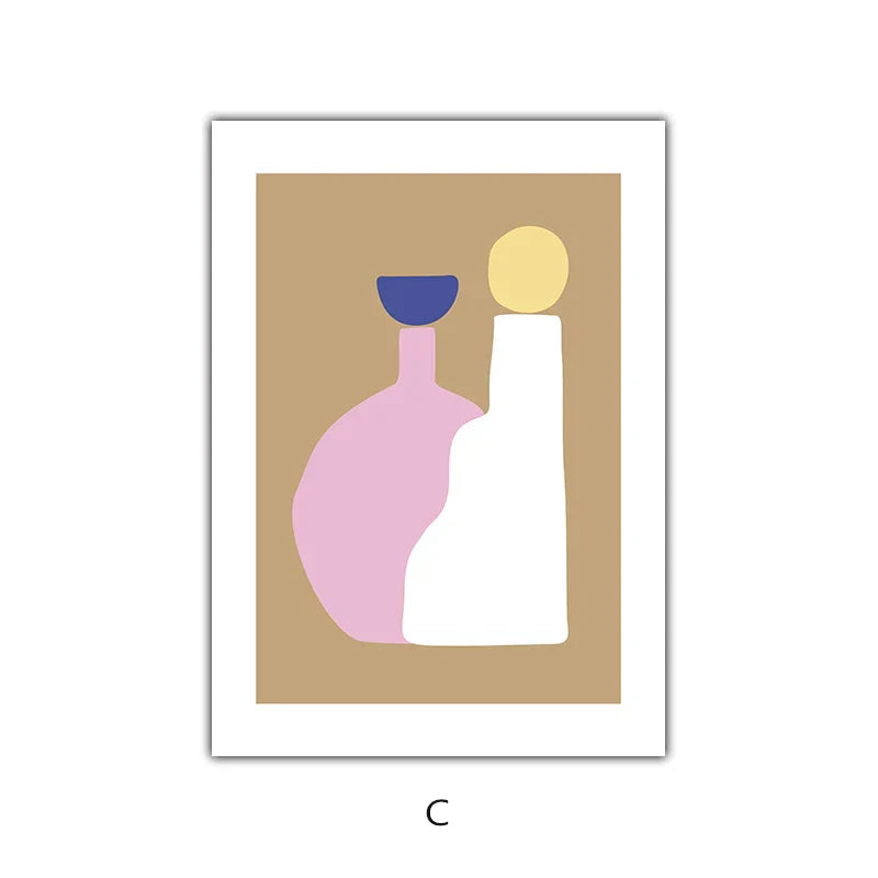 Abstract Minimalist Still Life Figure Art Fine Art Canvas Prints Posters Pictures For Living Room Bedroom Modern Home Art Decor | Skanto
