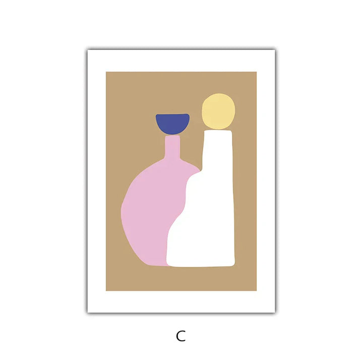 Abstract Minimalist Still Life Figure Art Fine Art Canvas Prints Posters Pictures For Living Room Bedroom Modern Home Art Decor | Skanto