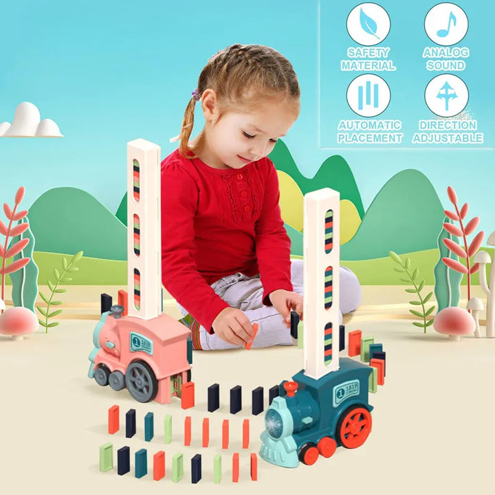Skanto | Barn Automatisk Legging Domino Tog