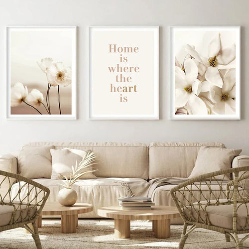 Enkel Natur Floral Landskap Galleri Veggkunst Fine Art Lerret Utskrifter Minimalistiske Nordiske Bilder For Stue Skandinavisk Hjem Dekor | Skanto