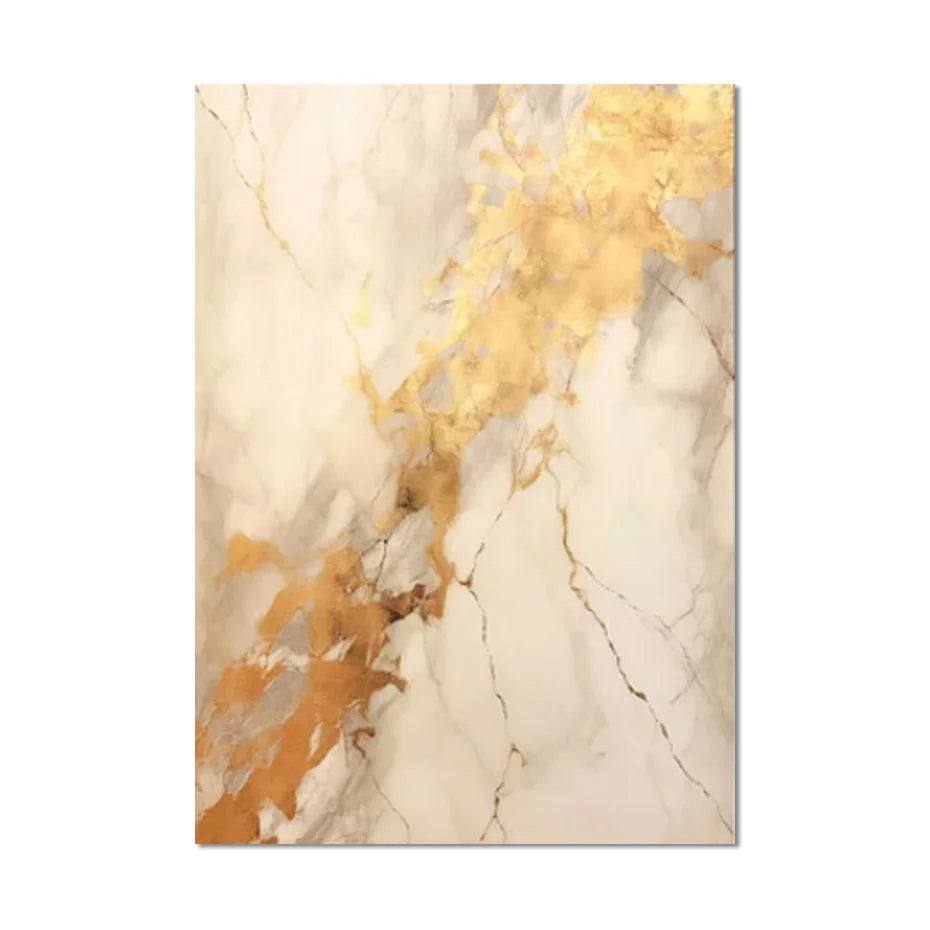 Moderne Svart Beige Gylden Flytende Marmor Utskrift Abstrakt Veggkunst Fine Art Lerret Utskrifter Bilder For Stue Soverom Innredning | Skanto