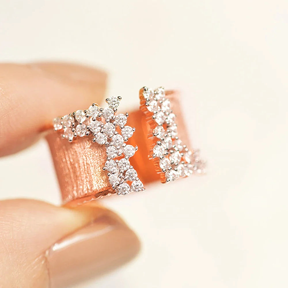 Skanto | Bold Diamond Sparkle Åpen Ring