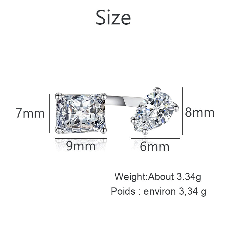 Skanto | Vanndrop Zircon Chic Justerbar Ring