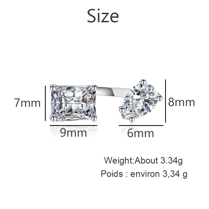 Skanto | Vanndrop Zircon Chic Justerbar Ring