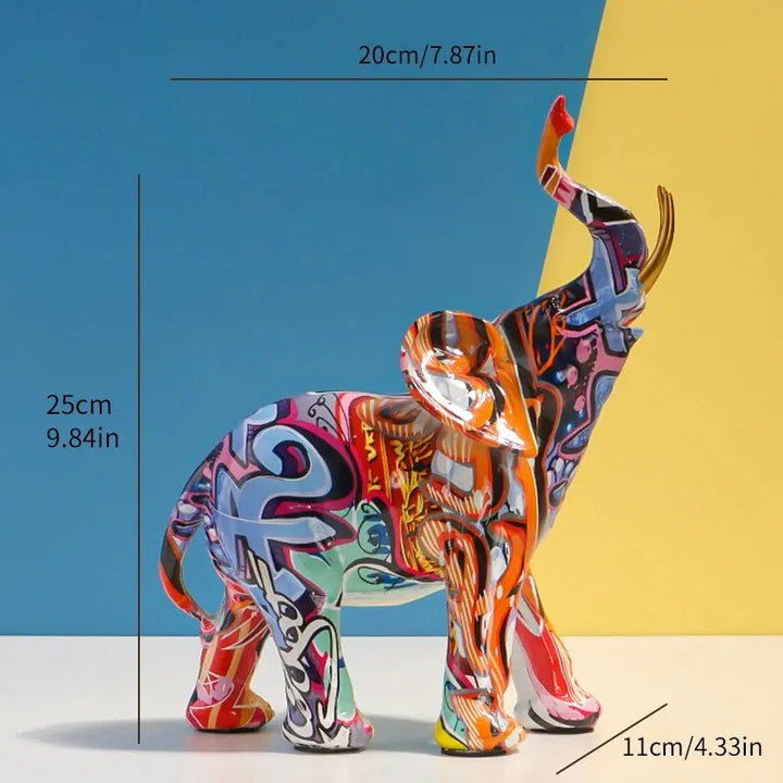 Skanto Dekor Graffiti Skanto Figurer, Harpik Fargerik Stor Skanto Statue Hjem Dekor Skulptur Kunst Skanto Statuer
