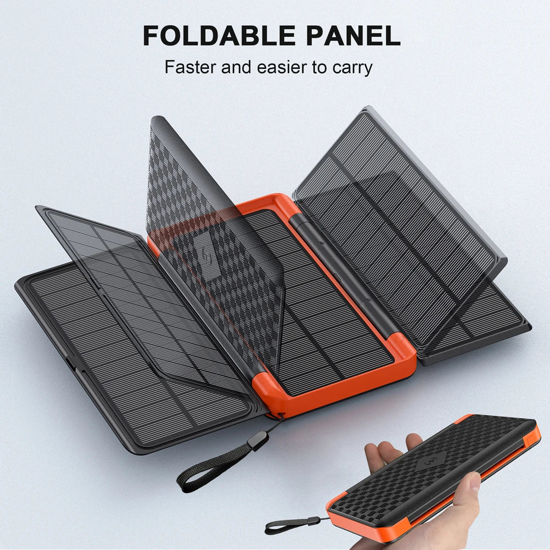 Solar Fast Charging Ultra-Large Capacity Portable Powerbank | Skanto