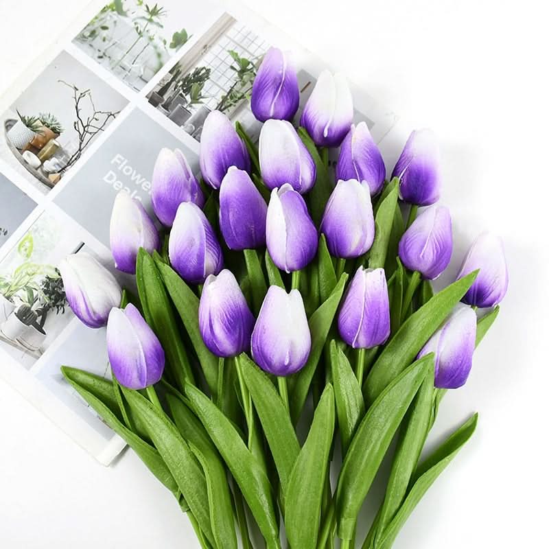 Skanto | Kunstig Tulipanbukett med Realistiske Livaktige Blomster