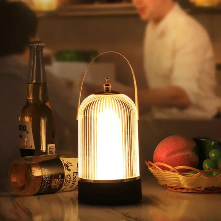 Bærbar Retro Fuglebur Bordlampe – Vintage LED Belysning i Klassisk Design | Skanto