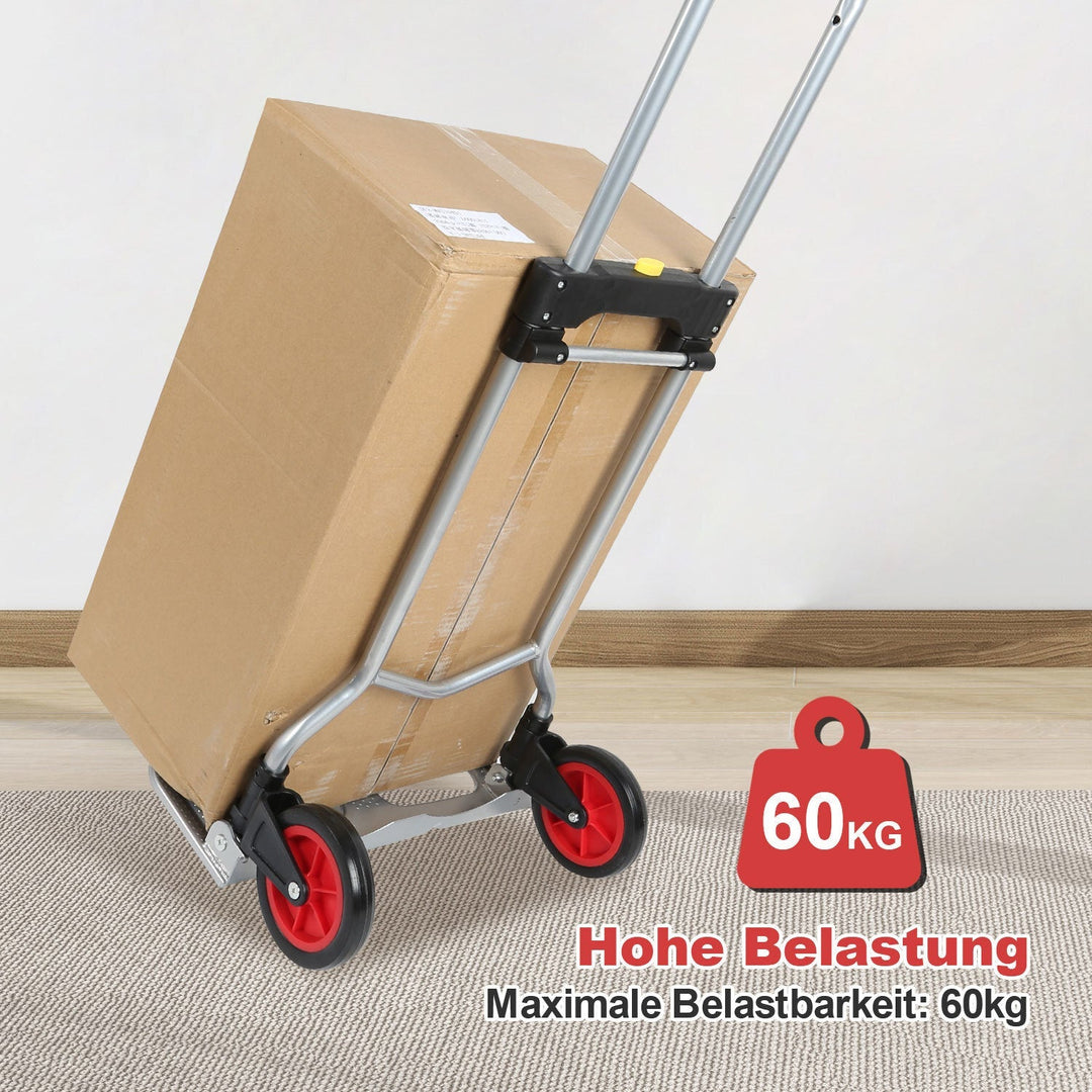 Sekkevogn Sammenleggbar transportvogn 60 kg Lastkapasitets | Skanto