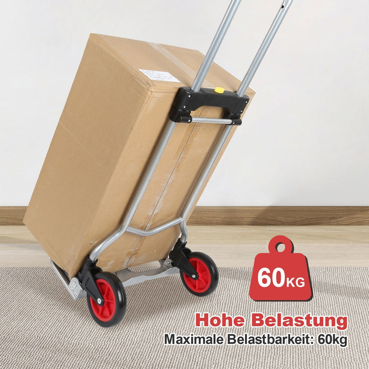 Sekkevogn Sammenleggbar transportvogn 60 kg Lastkapasitets | Skanto