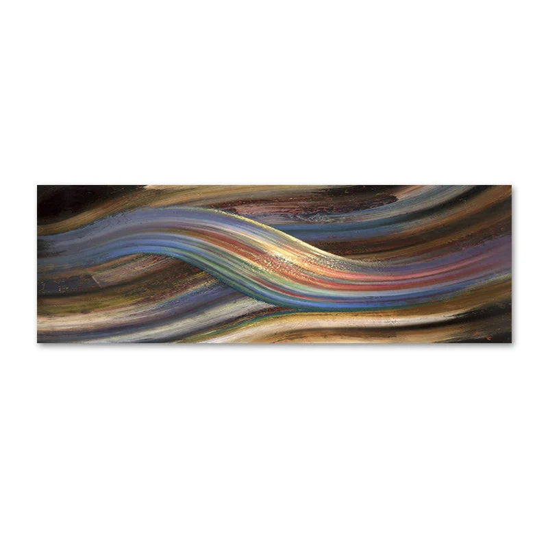 Flytende Regnbue Abstrakt Veggkunst Fin Kunst Lærret Utskrift Bred Format Moderne Farger Bilder For Over Sengen eller Over Stuen Sofa | Skanto