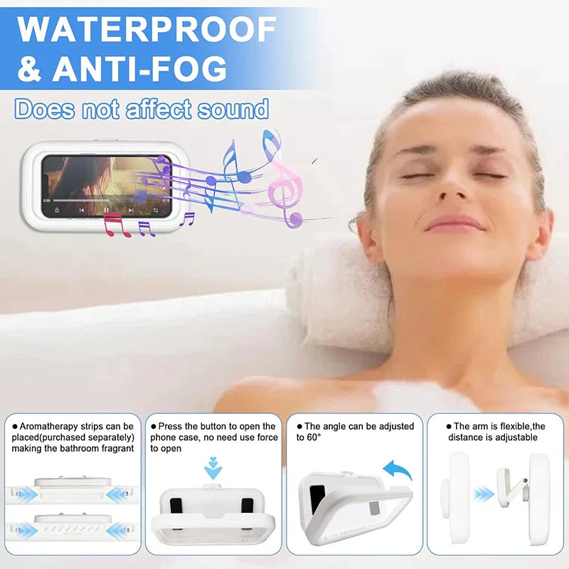 Skanto | Justerbar Vanntett Veggmontert Telefonholder