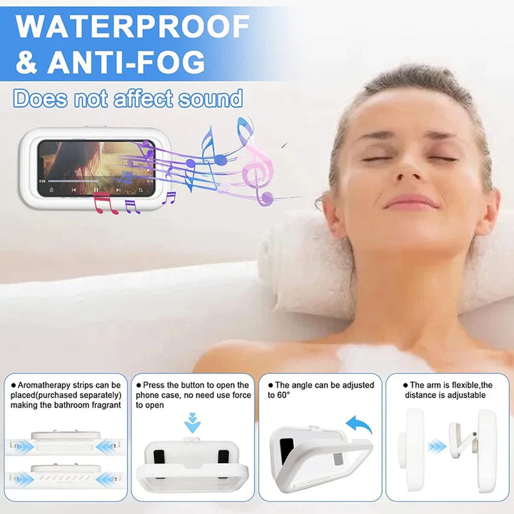 Skanto | Justerbar Vanntett Veggmontert Telefonholder