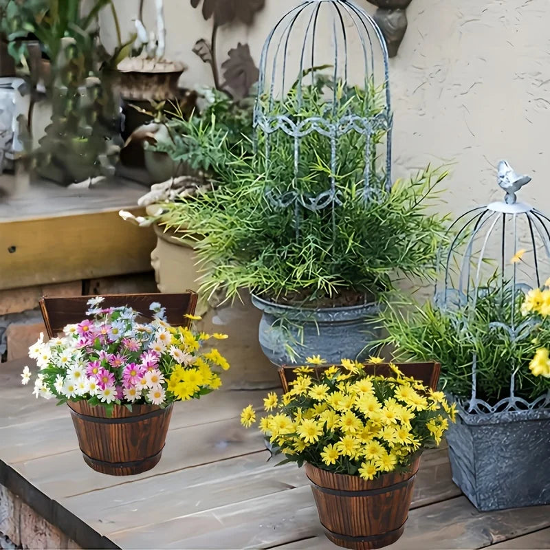 Skanto | Trebøtteplantekasse i fatadesign for hage og terrasse – Dekorative blomsterpotter laget av tre