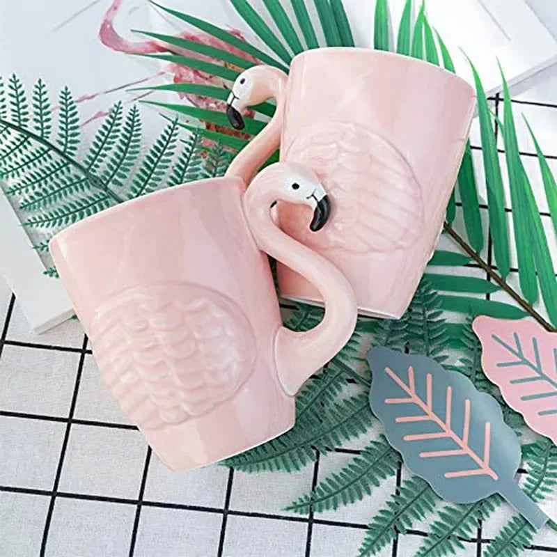 Skanto | Pink Flamingo Keramisk Te Sett