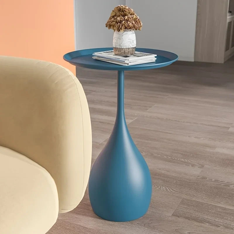 Skanto | Mobil Rundt Sidebord med Lett Luksus Mini Design for Sofa eller Seng