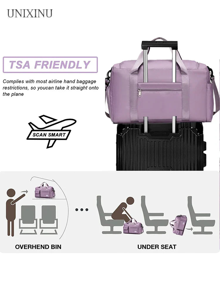 Skanto | Reisesekk Veyora WeekAir | 35 L kapasitet | Med skoavdeling & fuktig/tørr separasjon | For flyreiser, sport & helgeturer