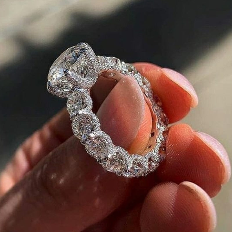 Skanto | Tidlløs Gave Edelsten Skinnende Sølv Ring