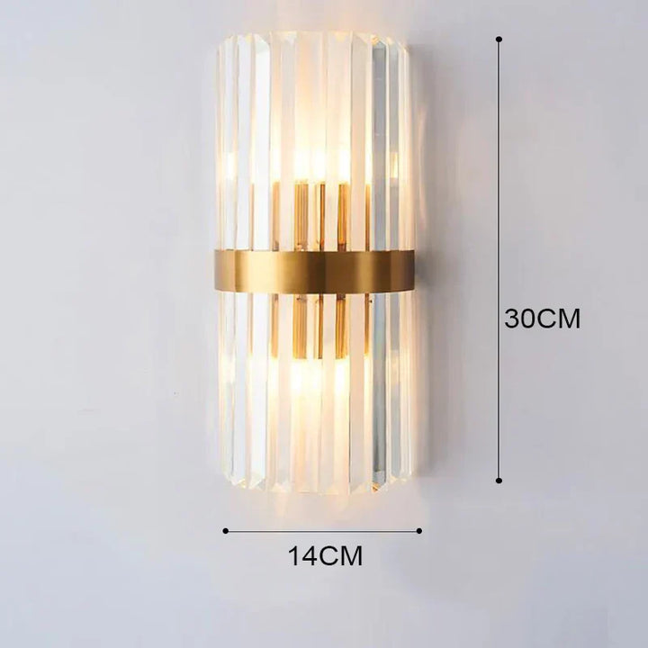 Garduru Elegant LED Vegglampe | Luksuriøs Gulldesign | Stilig Veg belysning