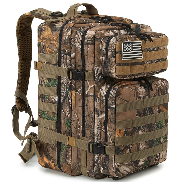 Skanto | Ryggsekk Camo Taktisk 45L Militær Ryggsekk
