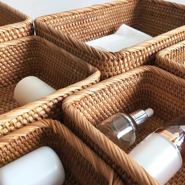 Skanto | Håndvevd Rattan Pilkurv for Oppbevaring