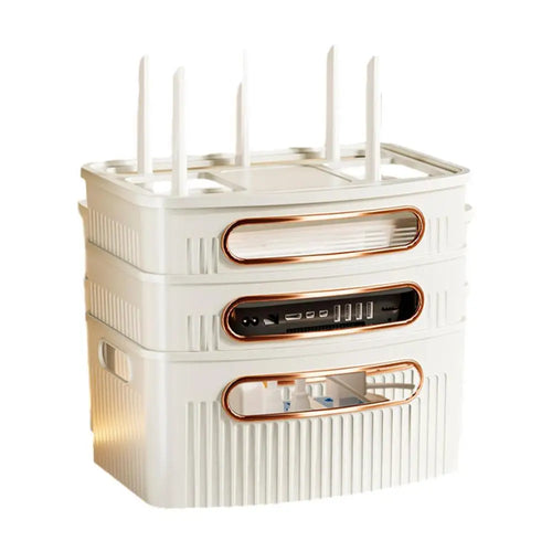 Støvtett Dekorativ Router Oppbevaringsboks Organizer | Skanto