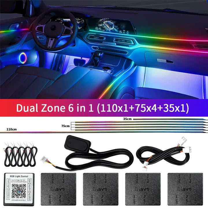 Skanto | Bluetooth RGB Symphony Bil Ambient Light Kit