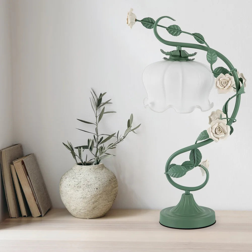 Skanto | Kunstnerisk Naturtema-Blomster Skrivebordslampe