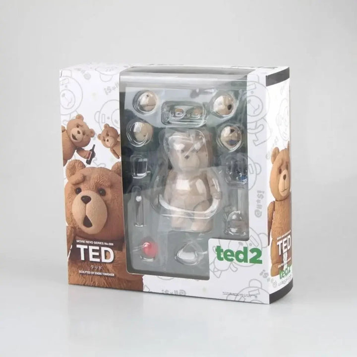 Limited Edition Ted 2 Teddy Bear BJD Action Figure - Amazing Yamaguchi Revoltech No.006 Collectible Toy for Fans