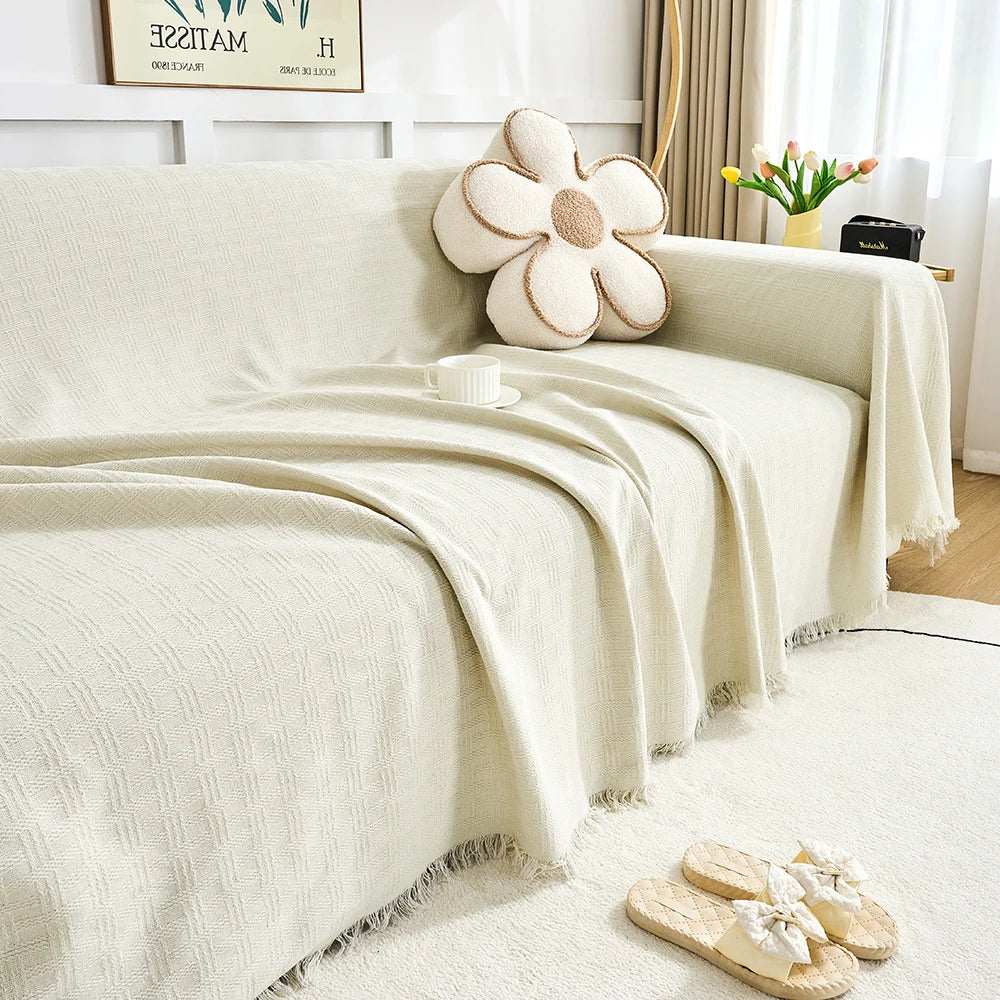 Skanto | Sofateppe kast | Vendbar design & Ekstra stor | Lett å ta vare på & Ripebestandig | CasaLunea