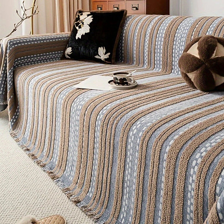 Skanto | Sahara Style Plush Boho Sofa Cover Blanket
