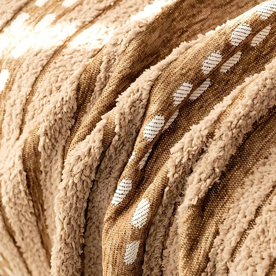Skanto | Sahara Style Plush Boho Sofa Cover Blanket