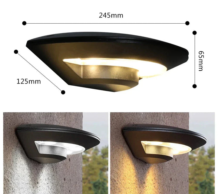 Moderne LED utendørs vegglampe for hage og terrasse – Værbestandig, energieffektiv og dekorativ | Skanto