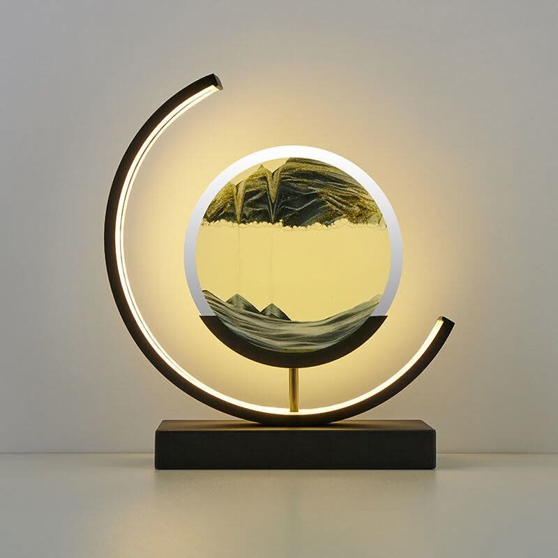 Skanto | LED Sand Art Desk Lamp – Beroligende Bevegelseslys