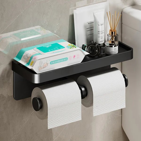 Saniflex Multifunksjonell Toalettpapirholder – Moderne Design og Praktisk Funksjonalitet | Skanto