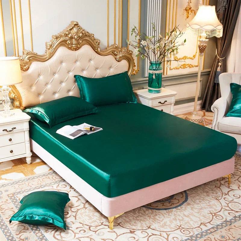 Silke Sateng Elastisk Fitted Ark med GRATIS* Silke Sateng Putetrekk Skanto