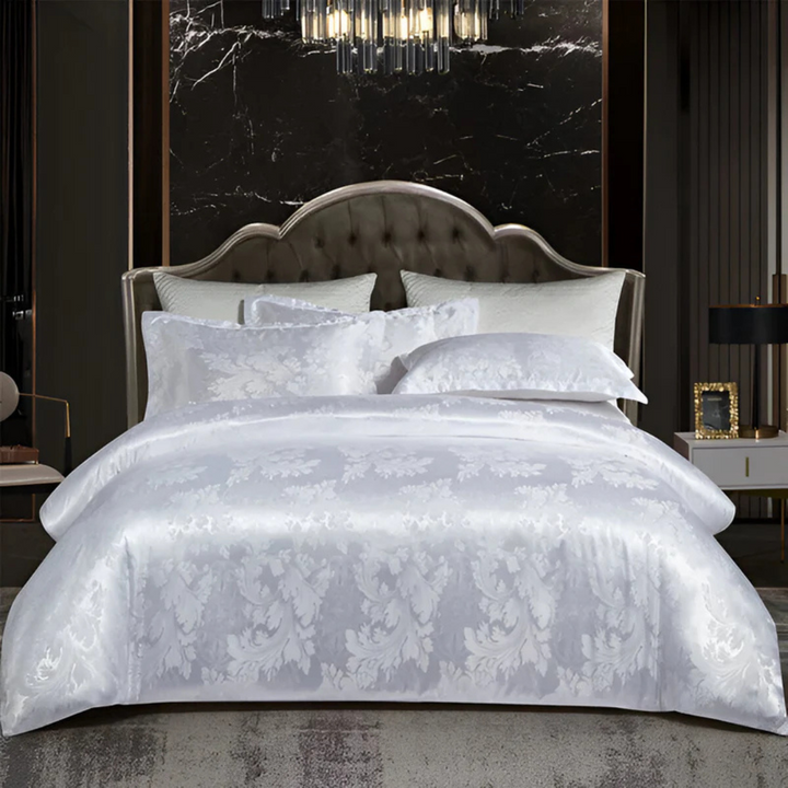 Skanto | Satin Floral Myk Duntrekk Sett