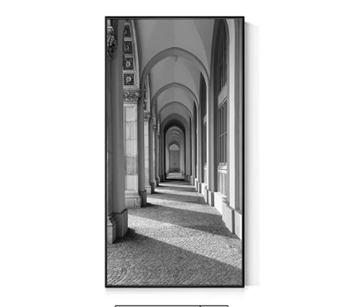 Moderne Abstrakt Minimalistiske Buemotiver Arkitektur Veggkunst Fine Art Lærred Utskrifter Bilder For Inngangshall Foyer Stue Hjemmekontor Dekor | Skanto